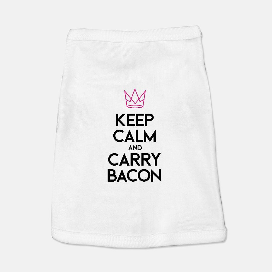 Keep Calm & Carry Bacon Dog Tank