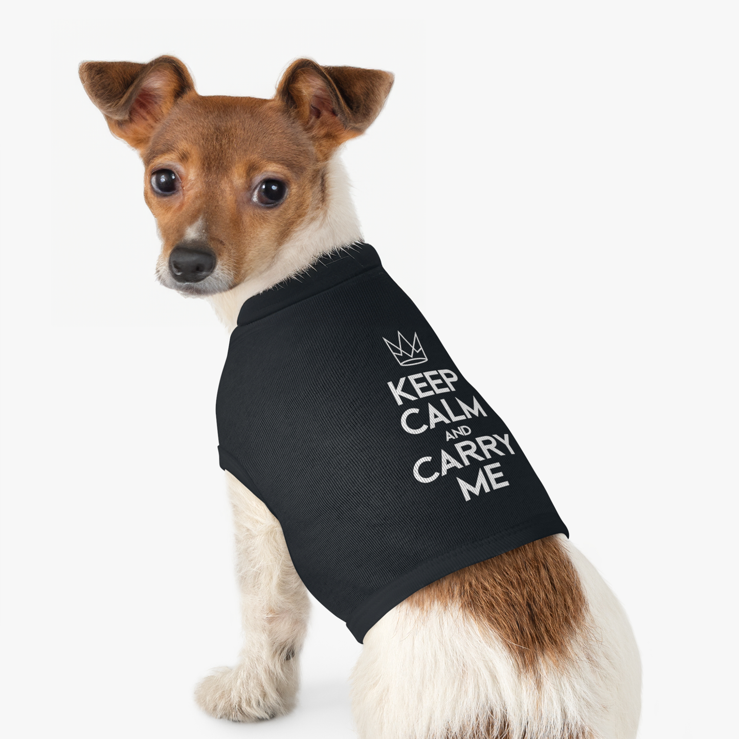 "Keep Calm Carry Me" Pup Tee