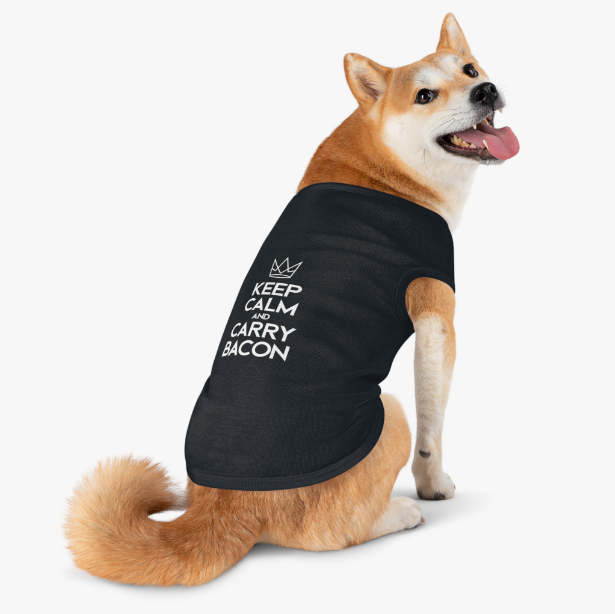 Keep Calm & Carry Bacon Dog Tank
