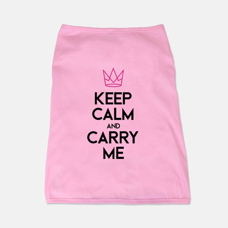 "Keep Calm Carry Me" Pup Tee