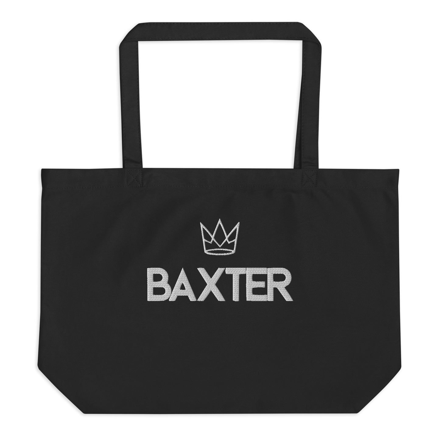 Personalized Embroidered Royal Organic Tote Bag