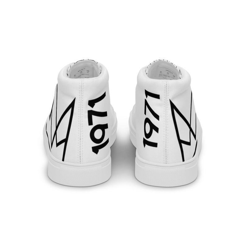 Men's Personalized White High Tops