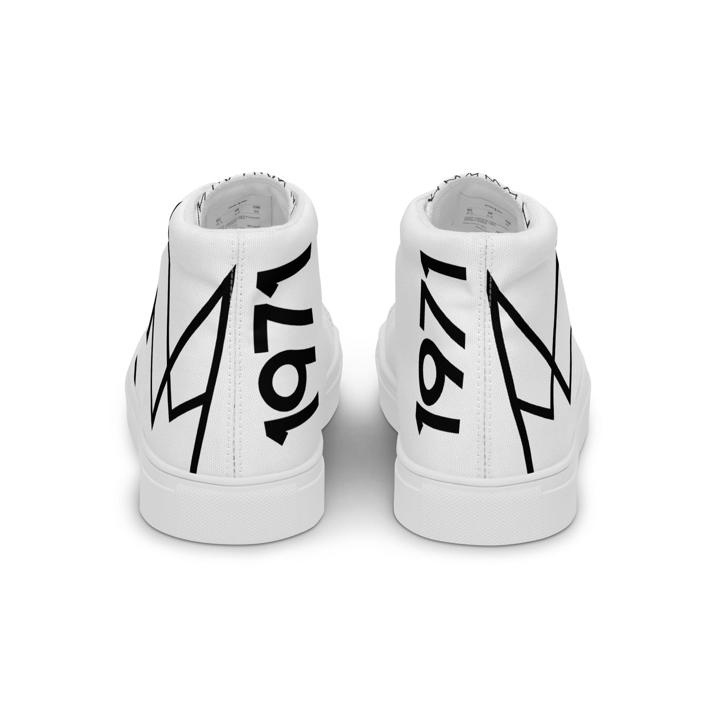 Women’s Personalized White High Tops