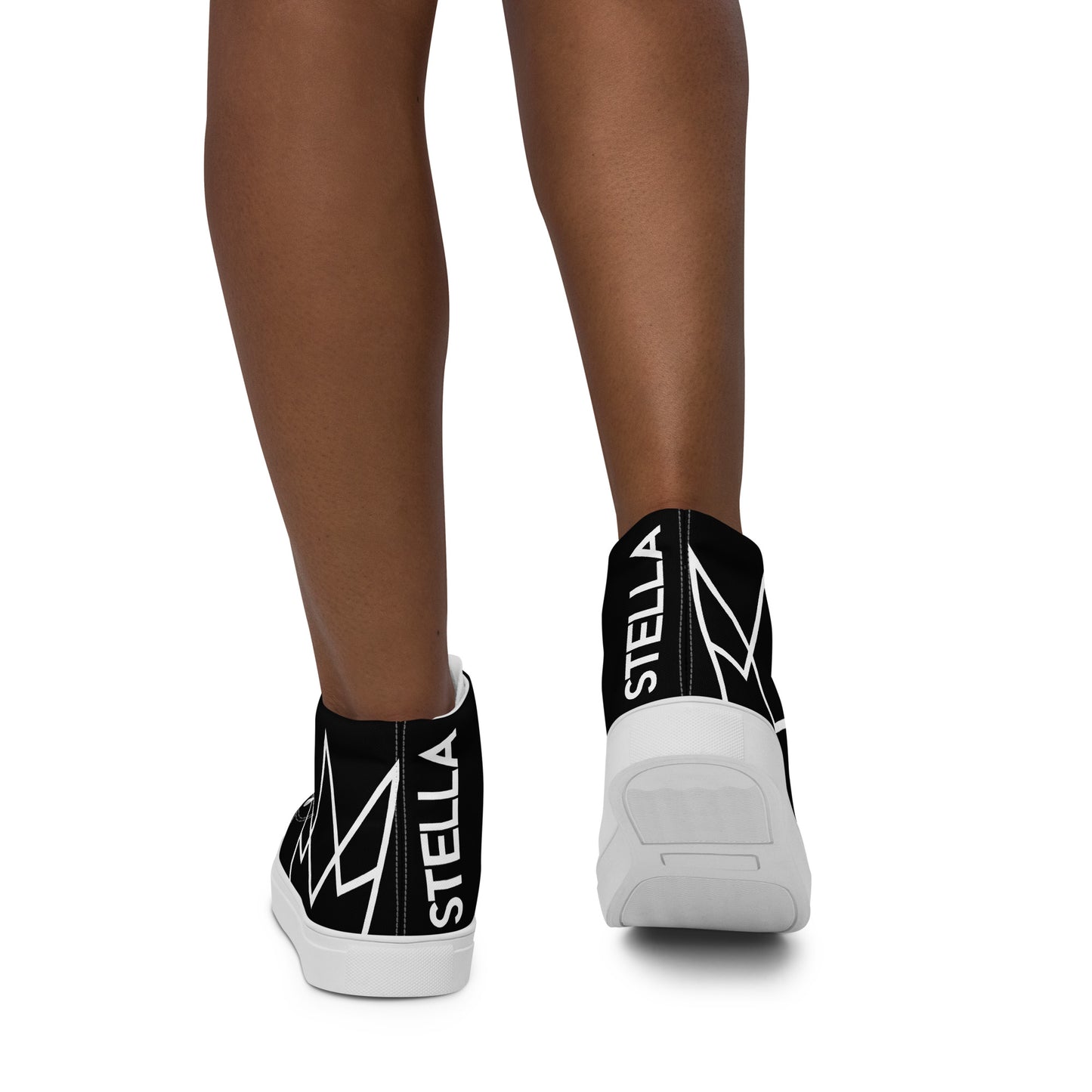Women’s Personalized Black High Tops