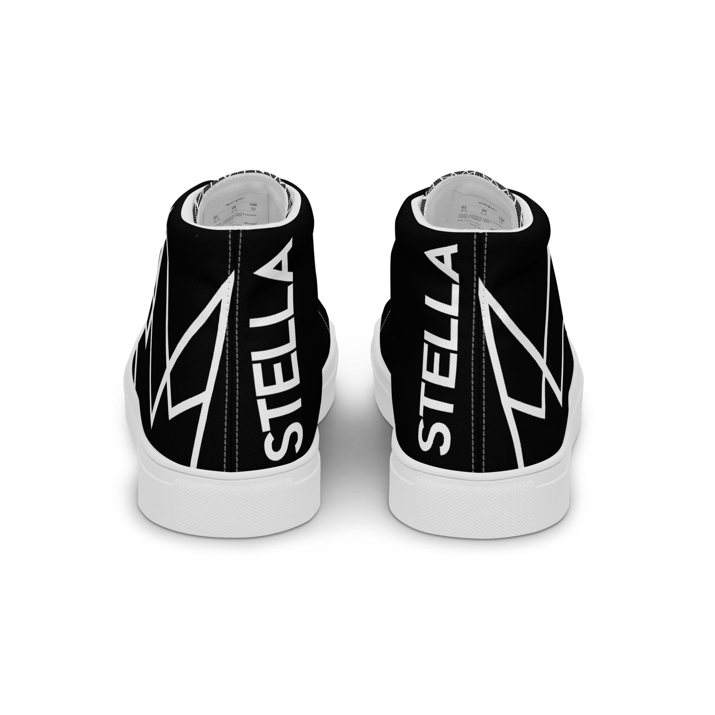 Women’s Personalized Black High Tops