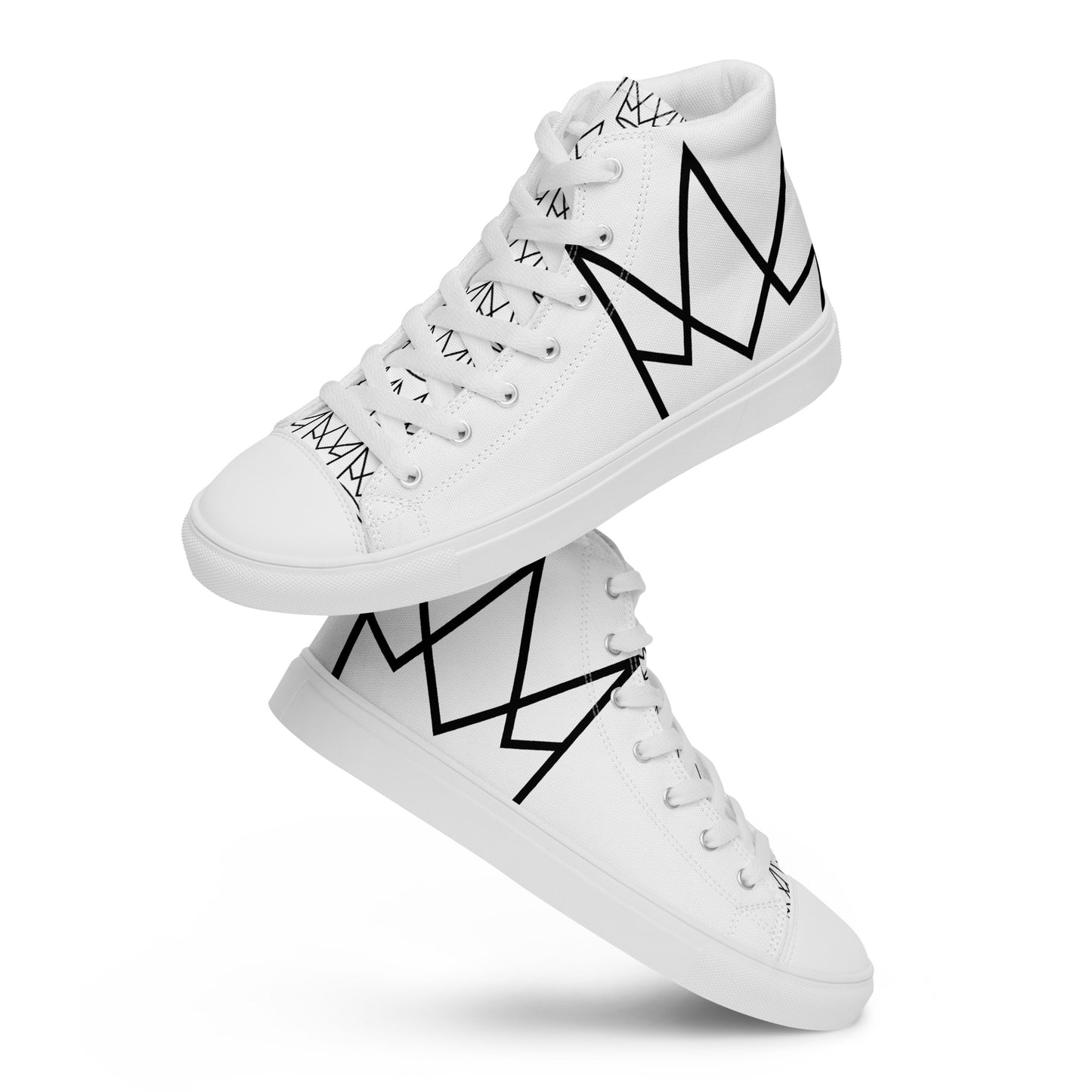 Women’s Personalized White High Tops