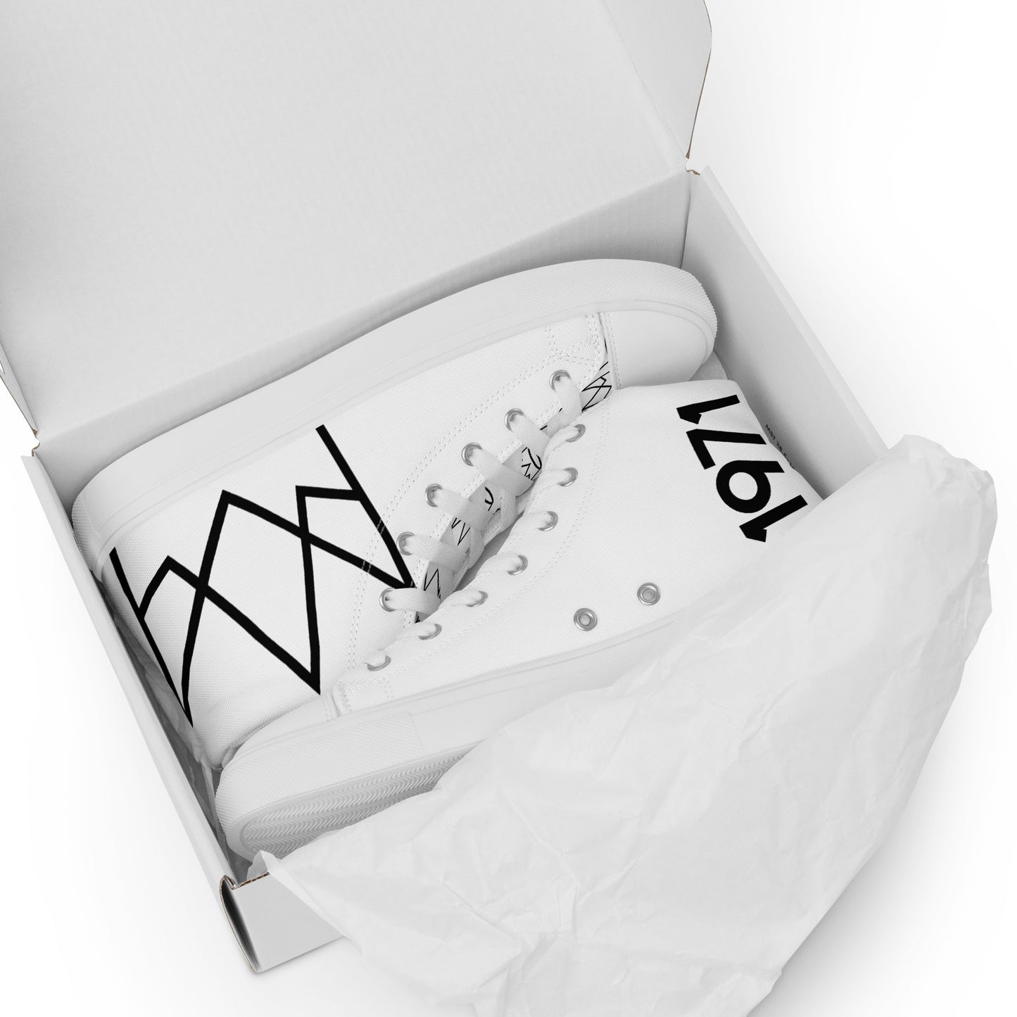 Women’s Personalized White High Tops