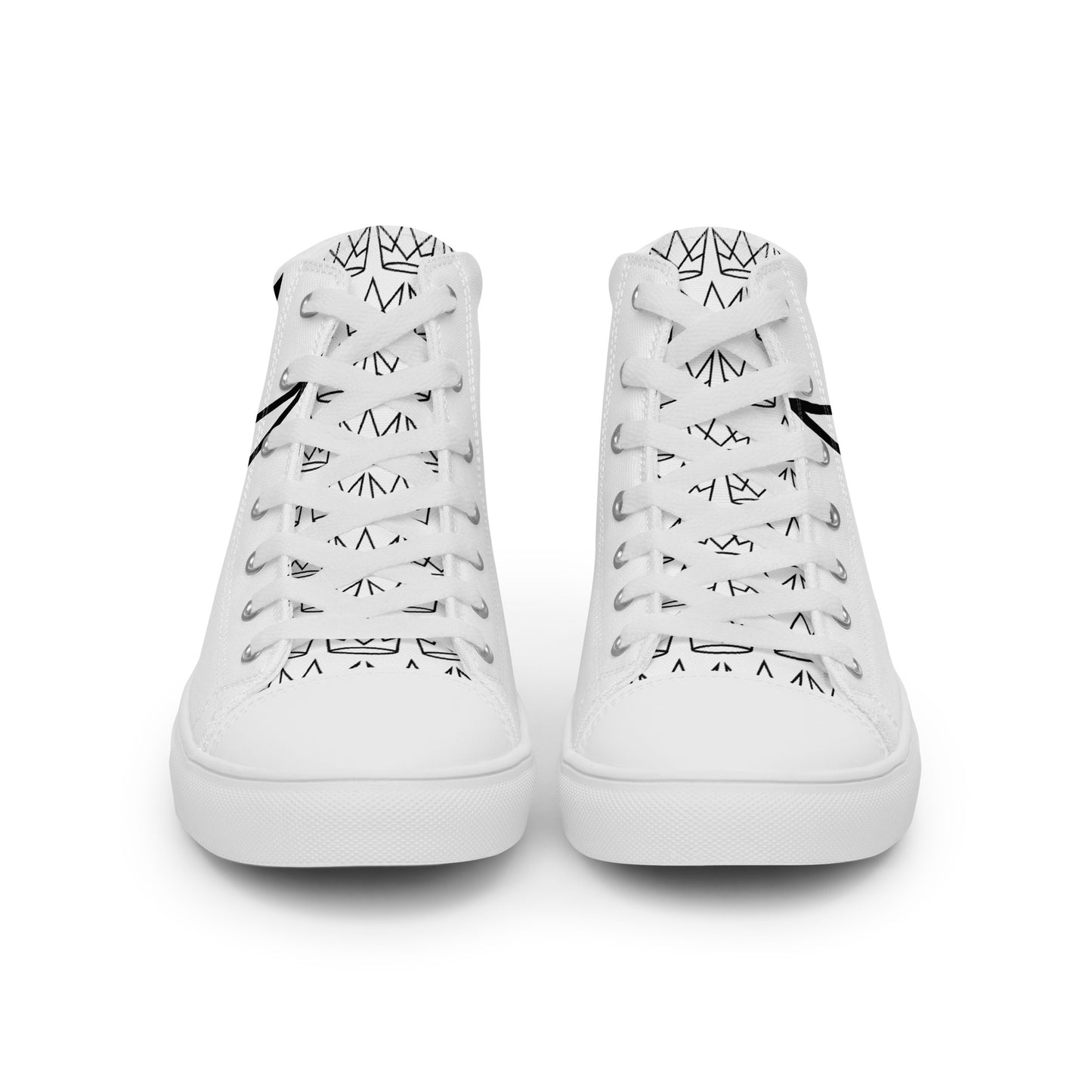 Women’s Personalized White High Tops