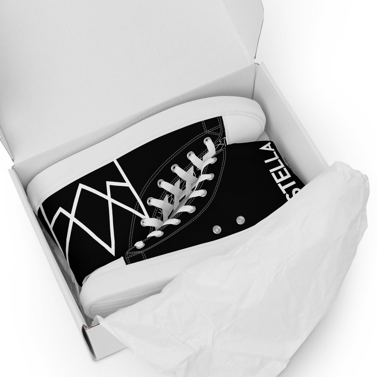 Women’s Personalized Black High Tops