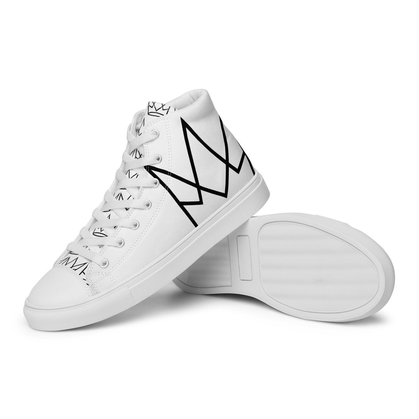 Women’s Personalized White High Tops