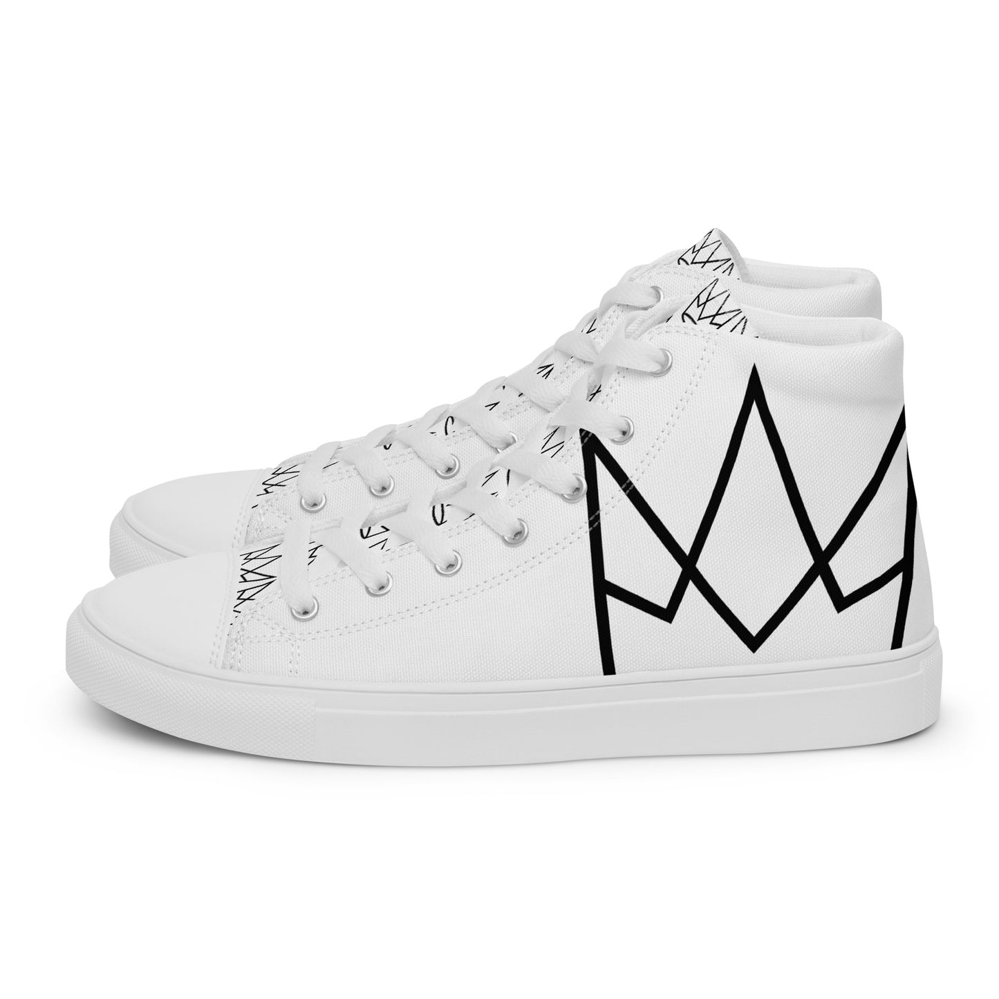 Women’s Personalized White High Tops