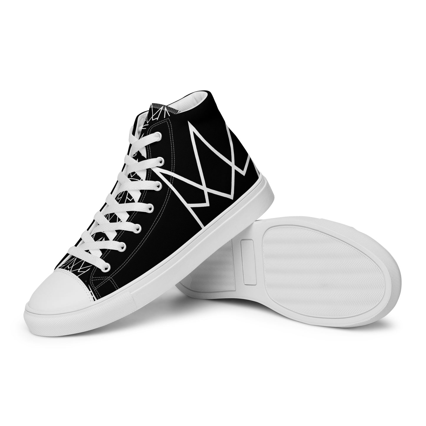 Women’s Personalized Black High Tops