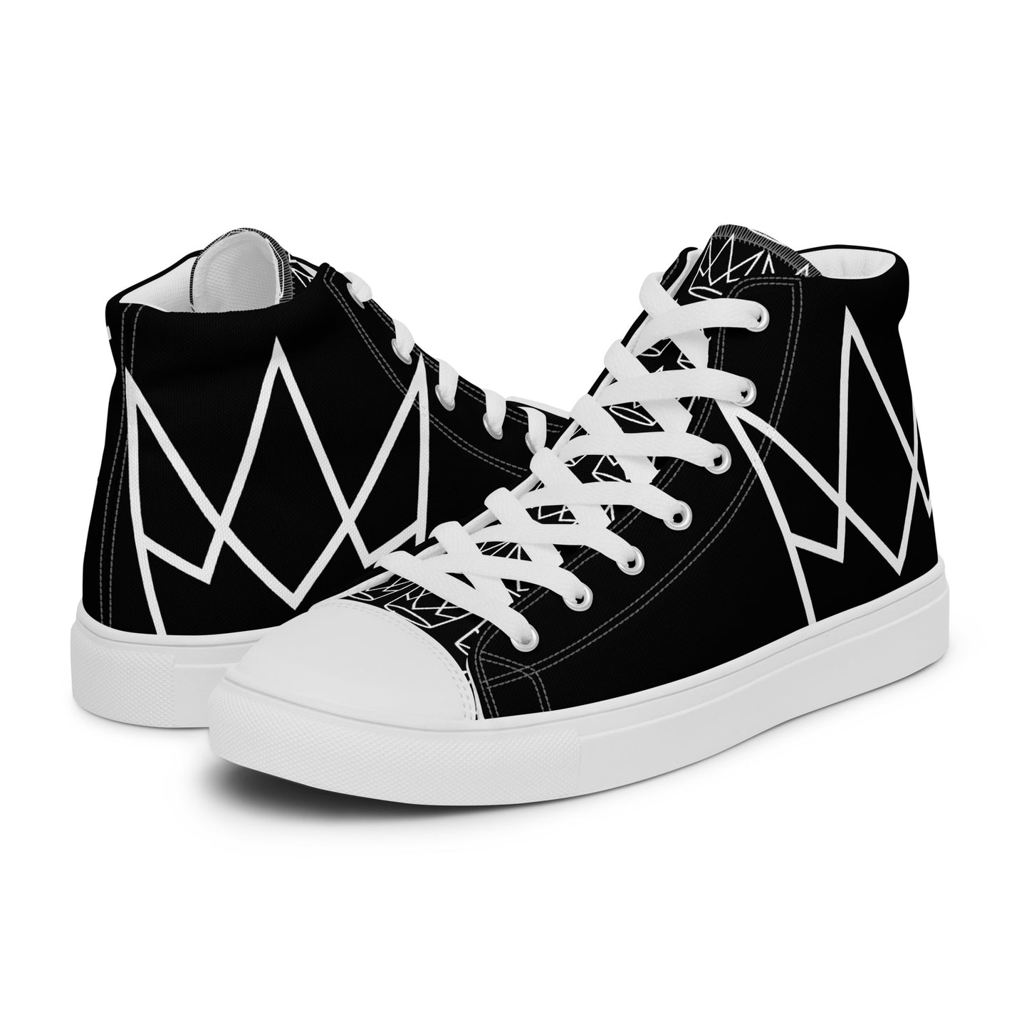 Women’s Personalized Black High Tops