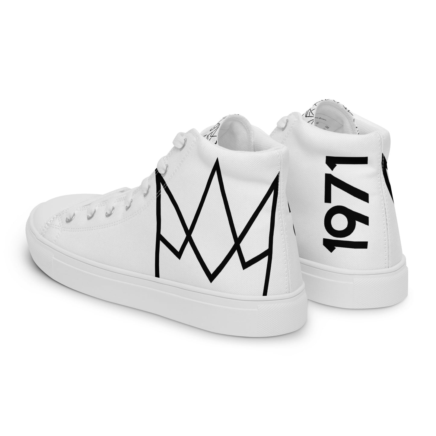Women’s Personalized White High Tops