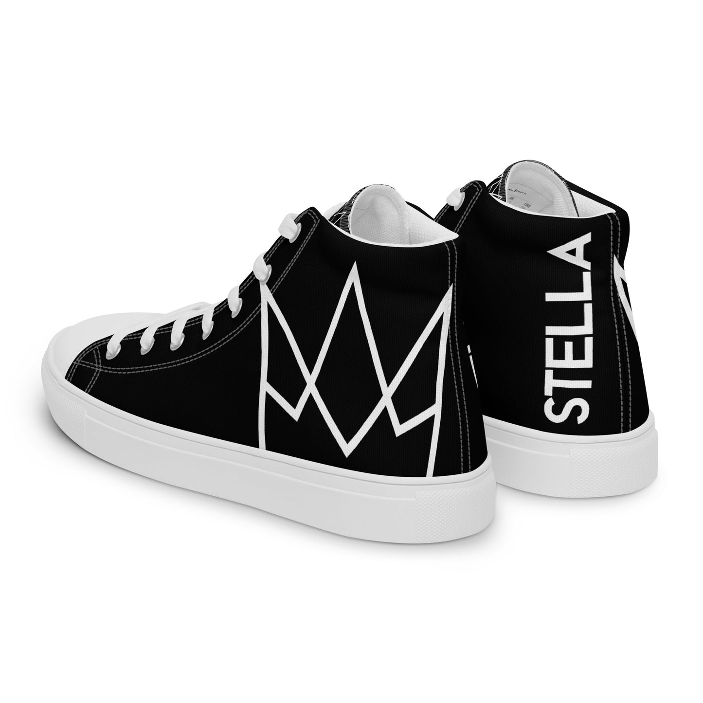 Women’s Personalized Black High Tops