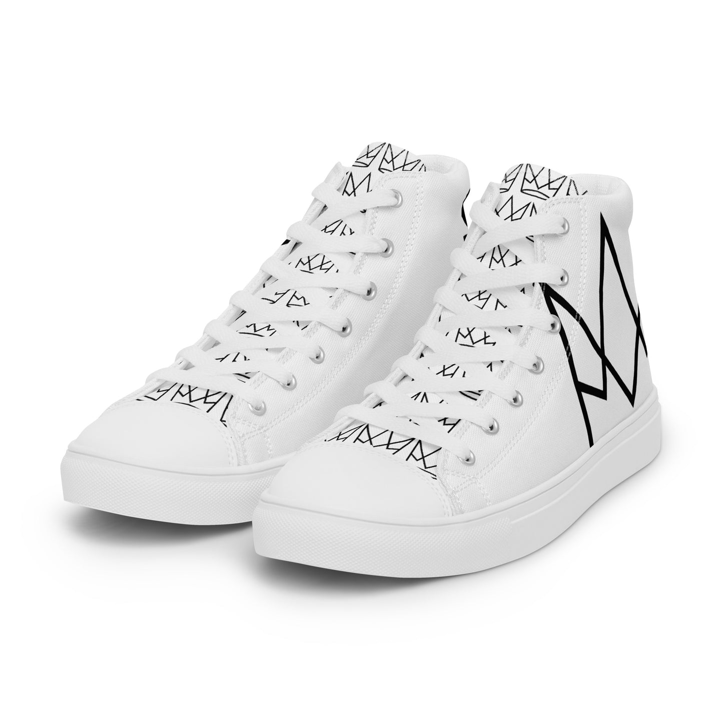 Women’s Personalized White High Tops