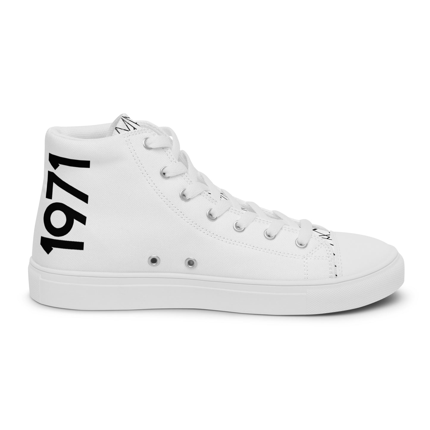 Women’s Personalized White High Tops