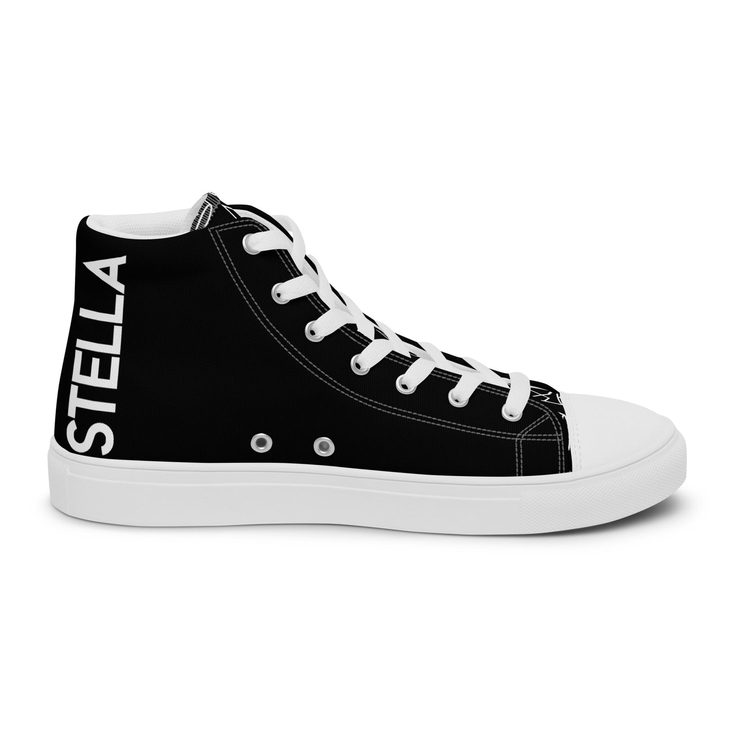 Women’s Personalized Black High Tops