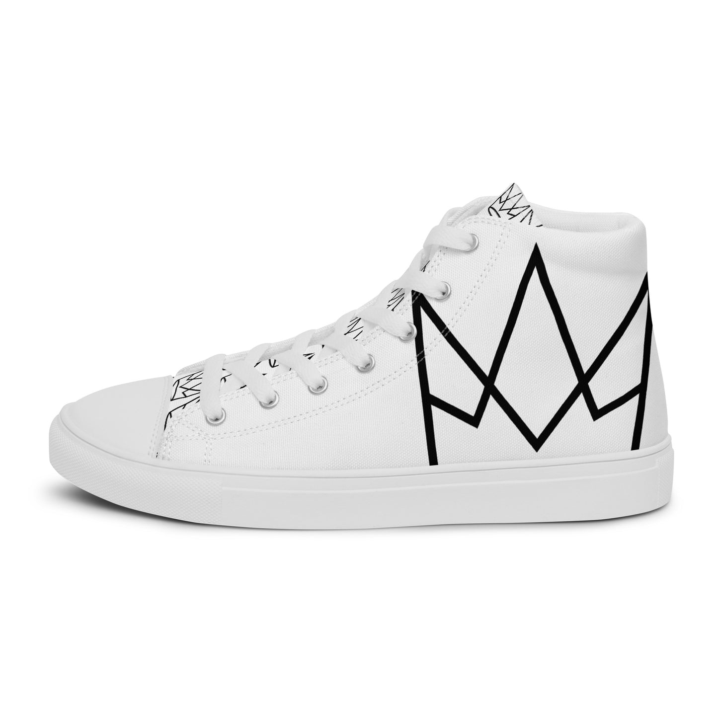 Women’s Personalized White High Tops