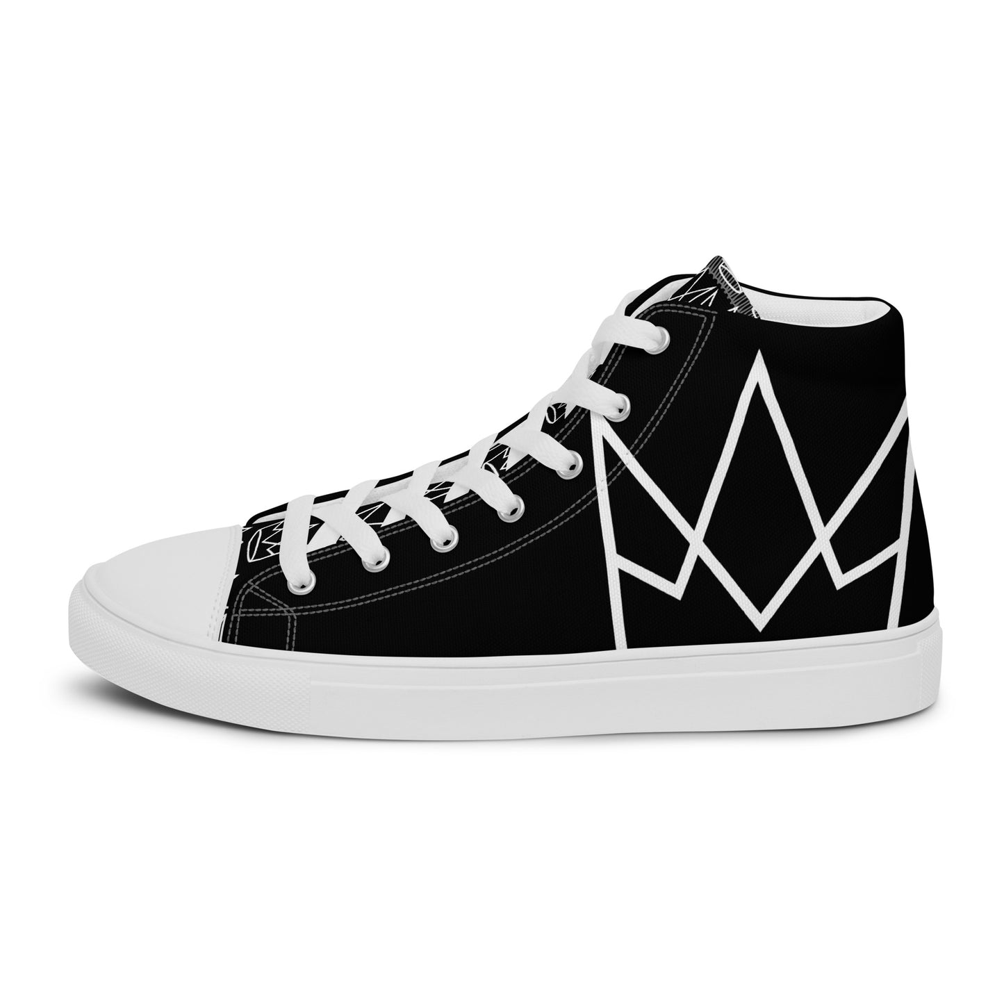 Women’s Personalized Black High Tops