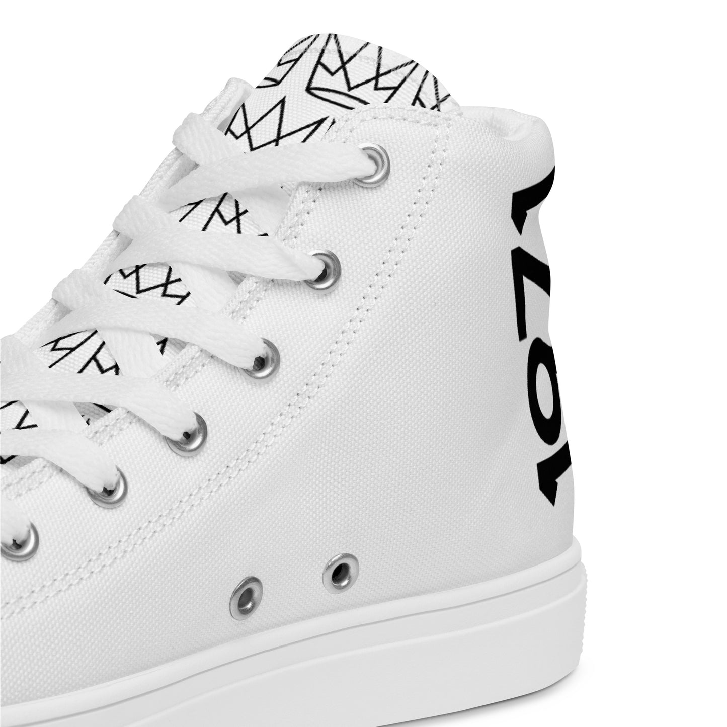 Women’s Personalized White High Tops