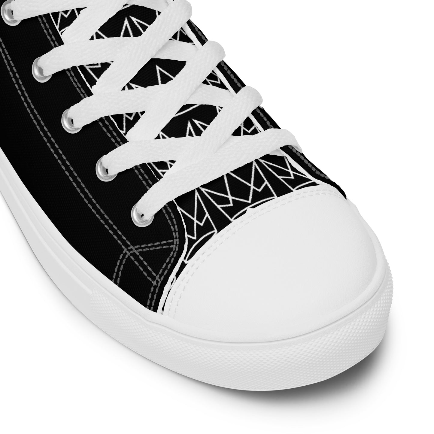 Women’s Personalized Black High Tops