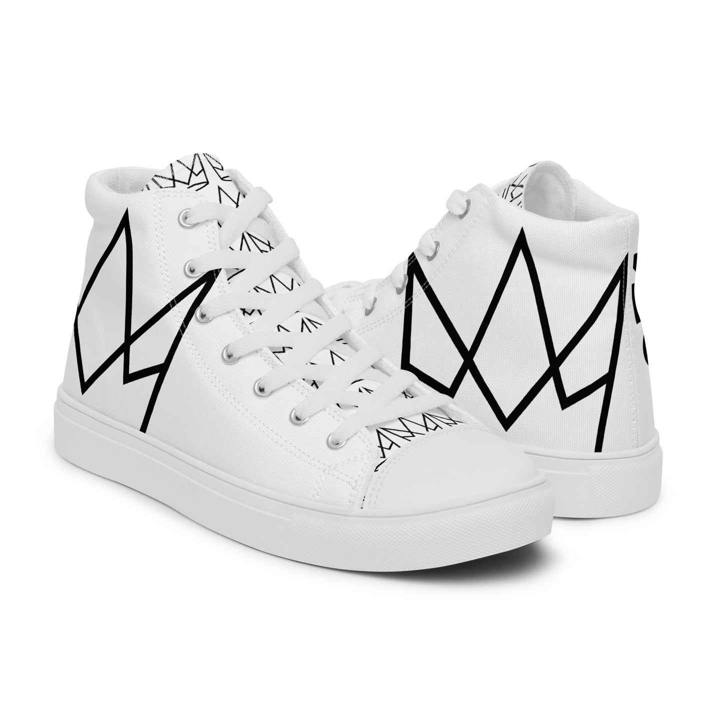 Women’s Personalized White High Tops