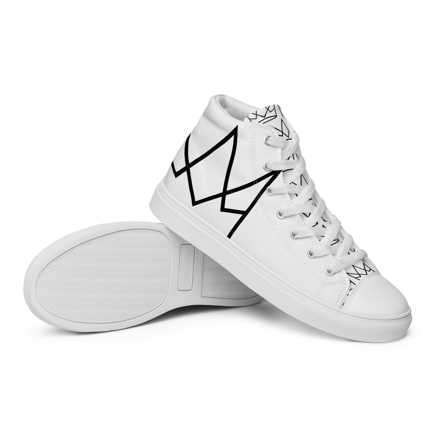 Women’s Personalized White High Tops