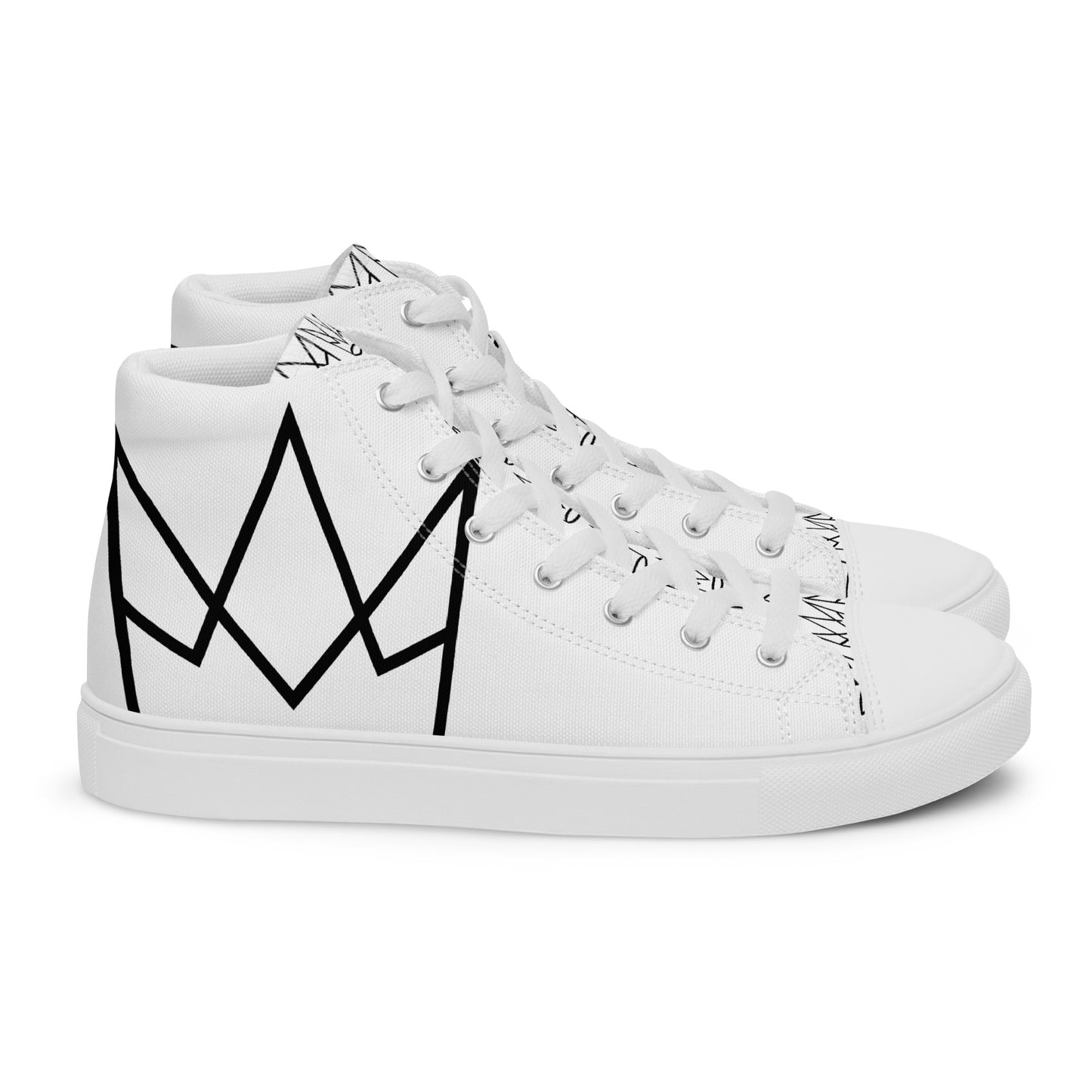 Women’s Personalized White High Tops