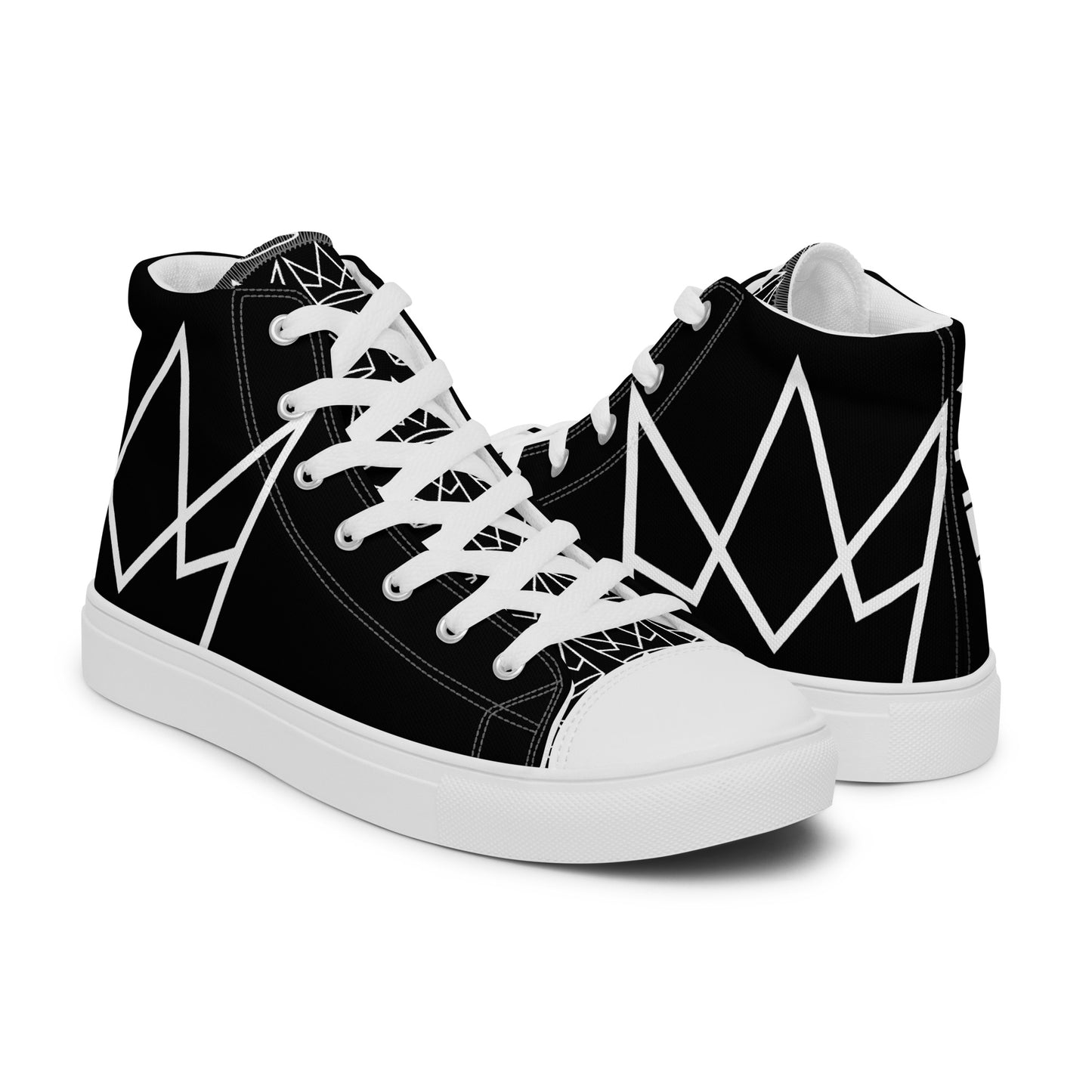 Women’s Personalized Black High Tops