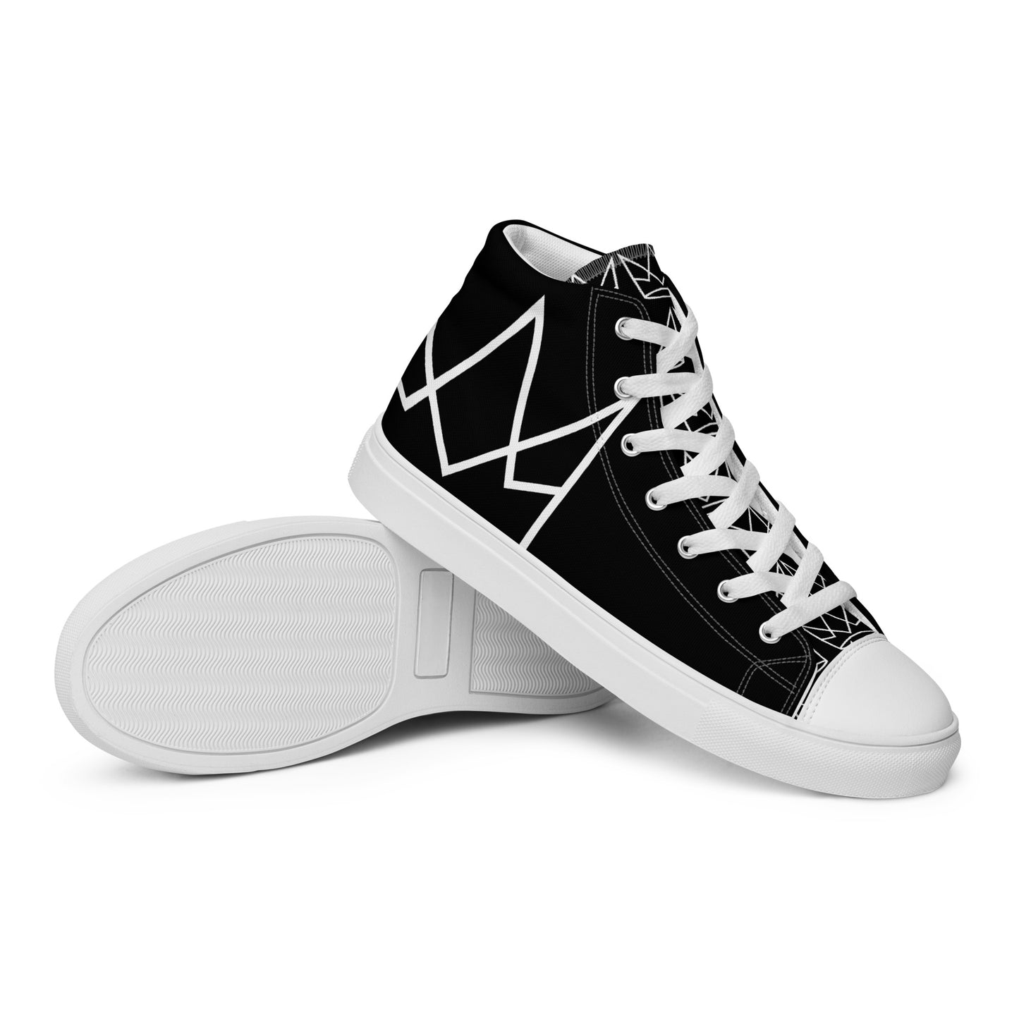 Women’s Personalized Black High Tops