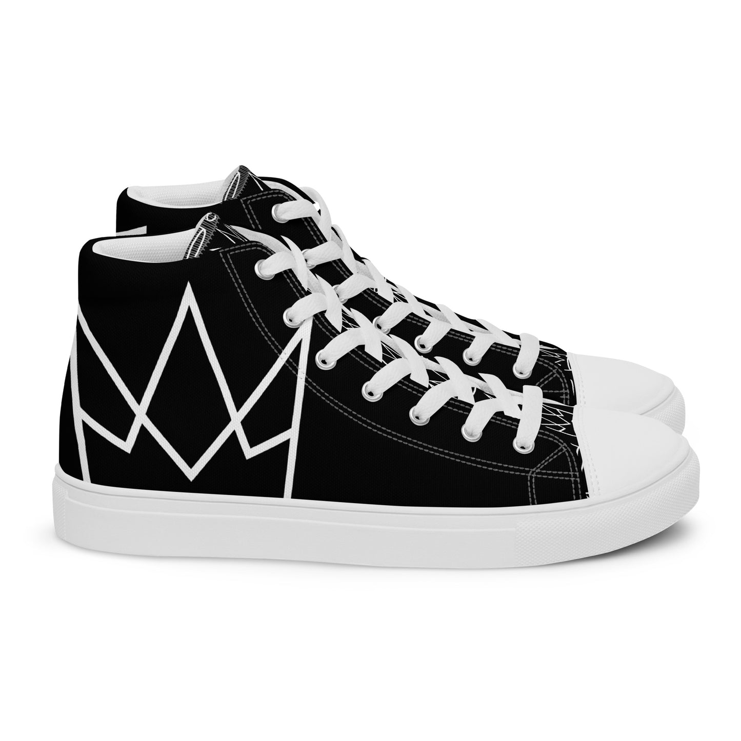 Women’s Personalized Black High Tops