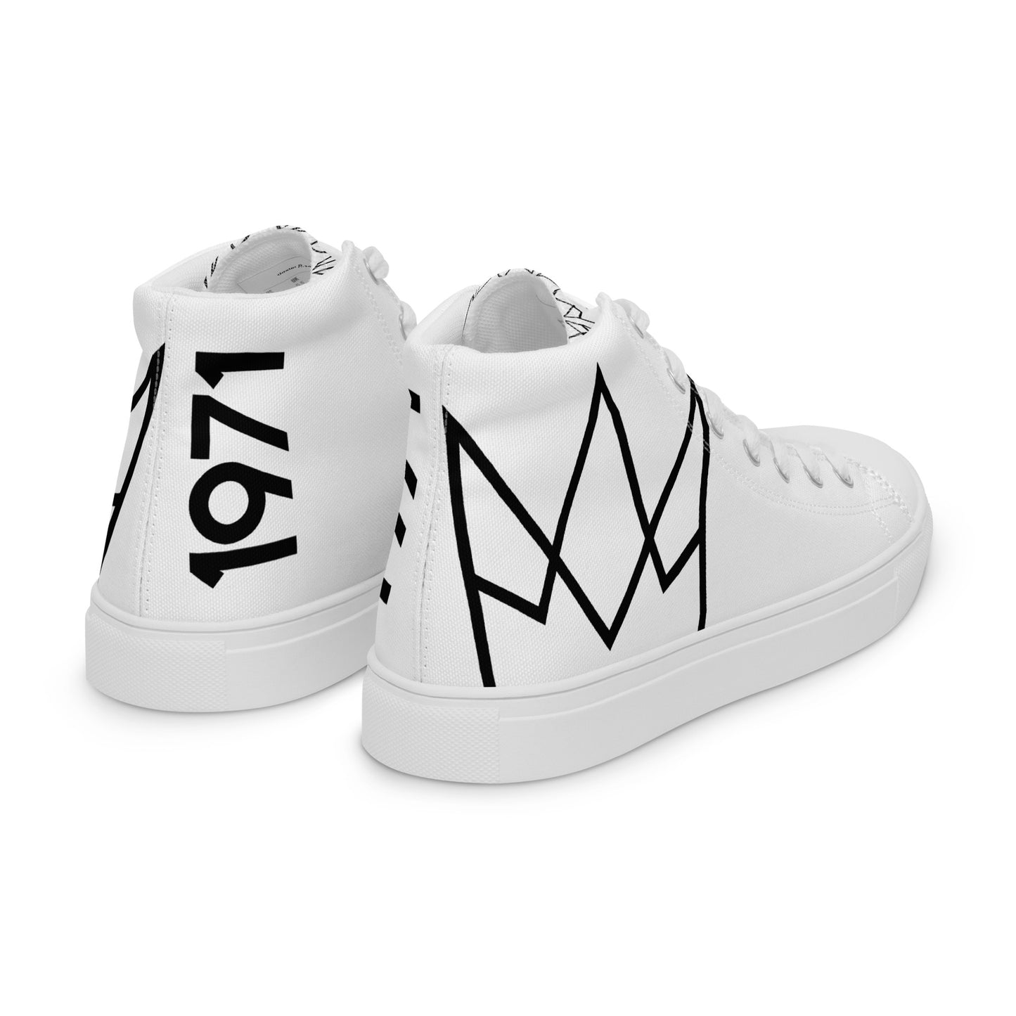 Women’s Personalized White High Tops