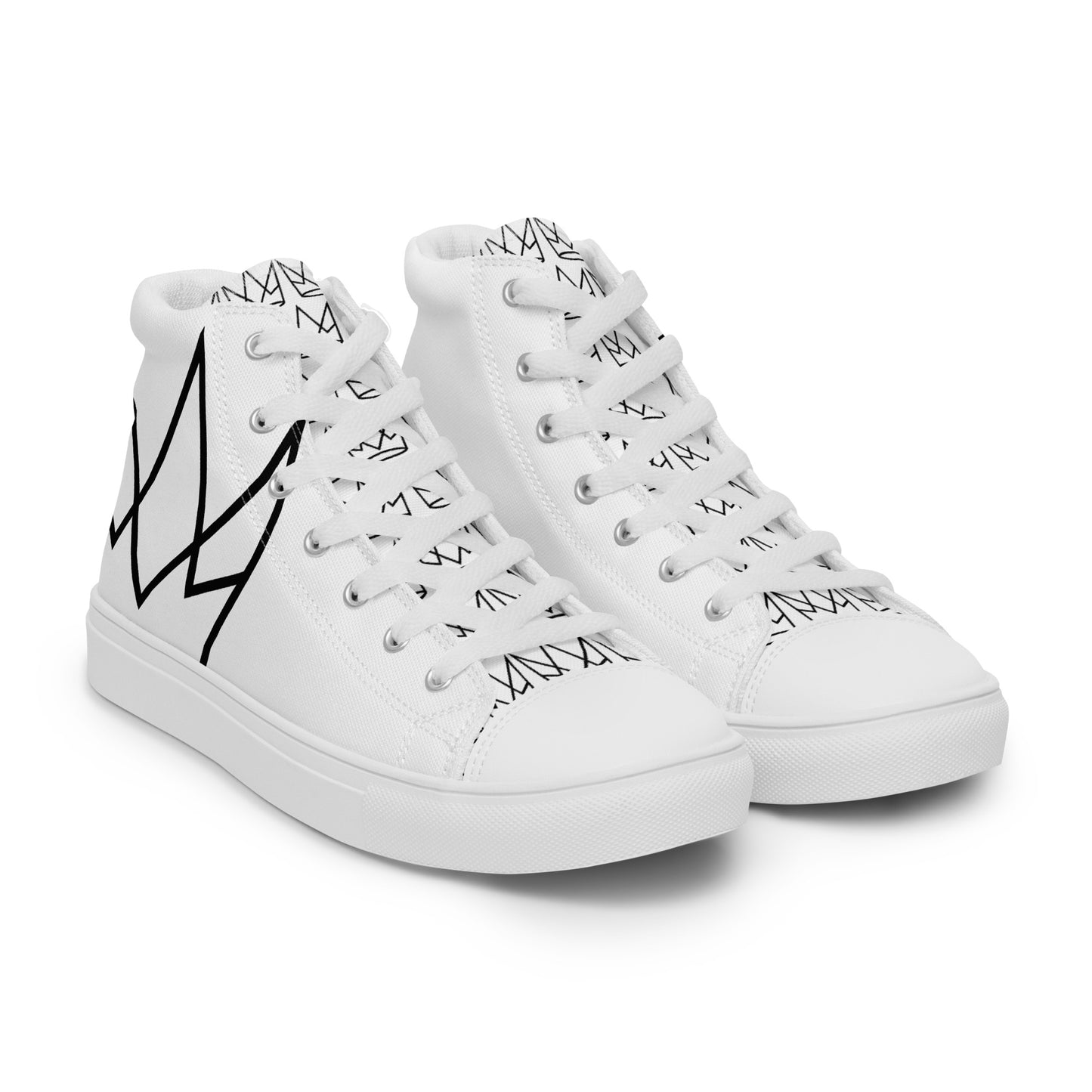 Women’s Personalized White High Tops