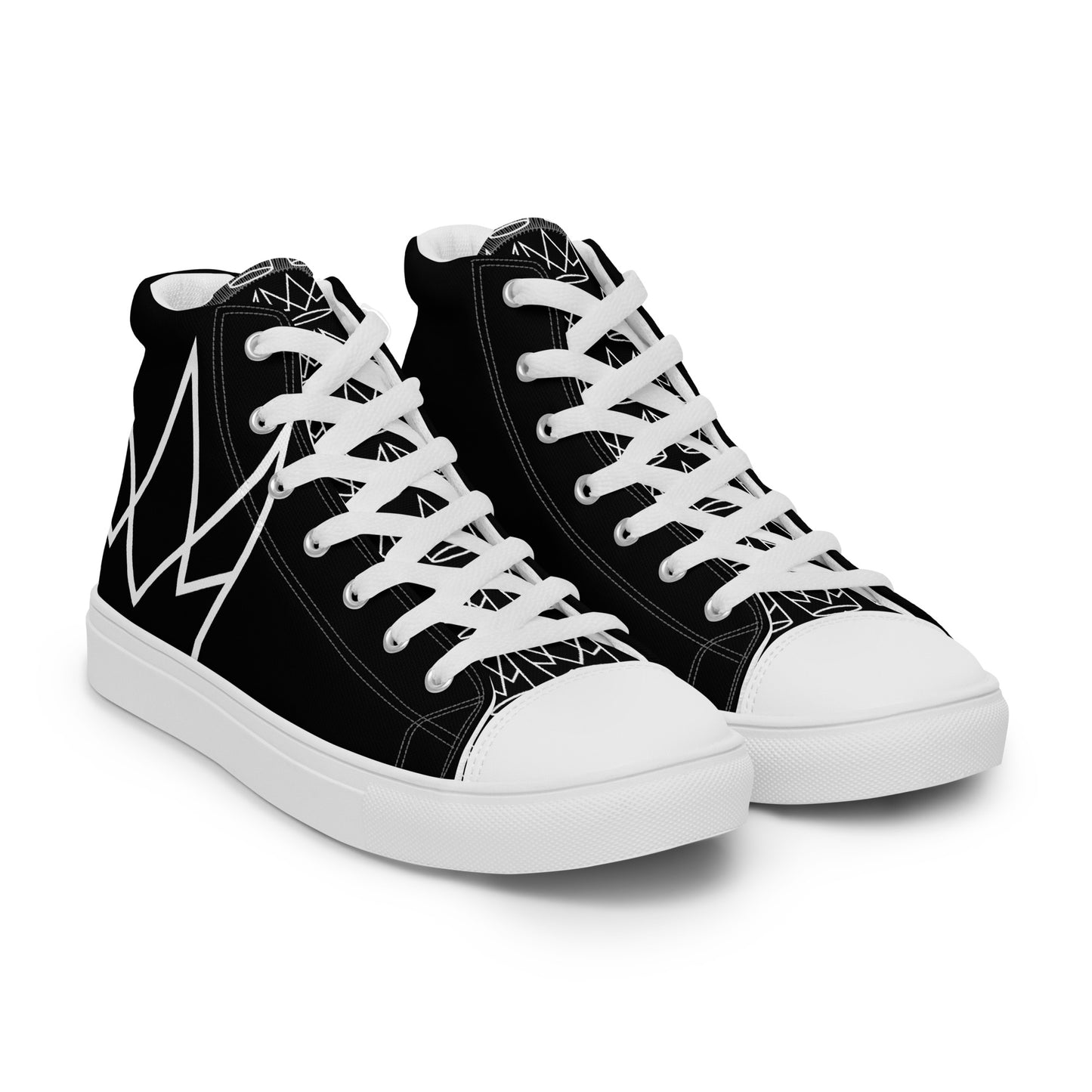 Women’s Personalized Black High Tops