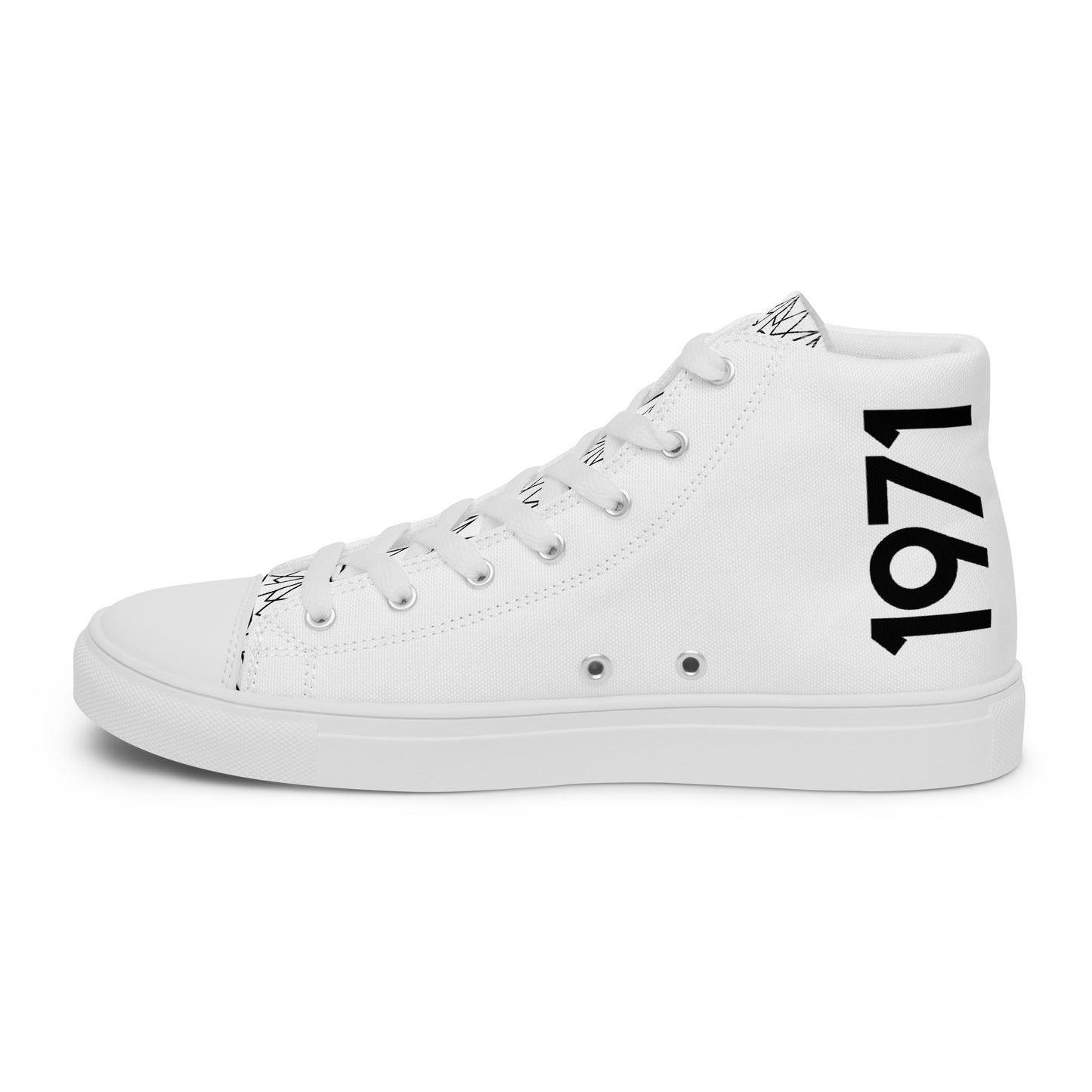Women’s Personalized White High Tops