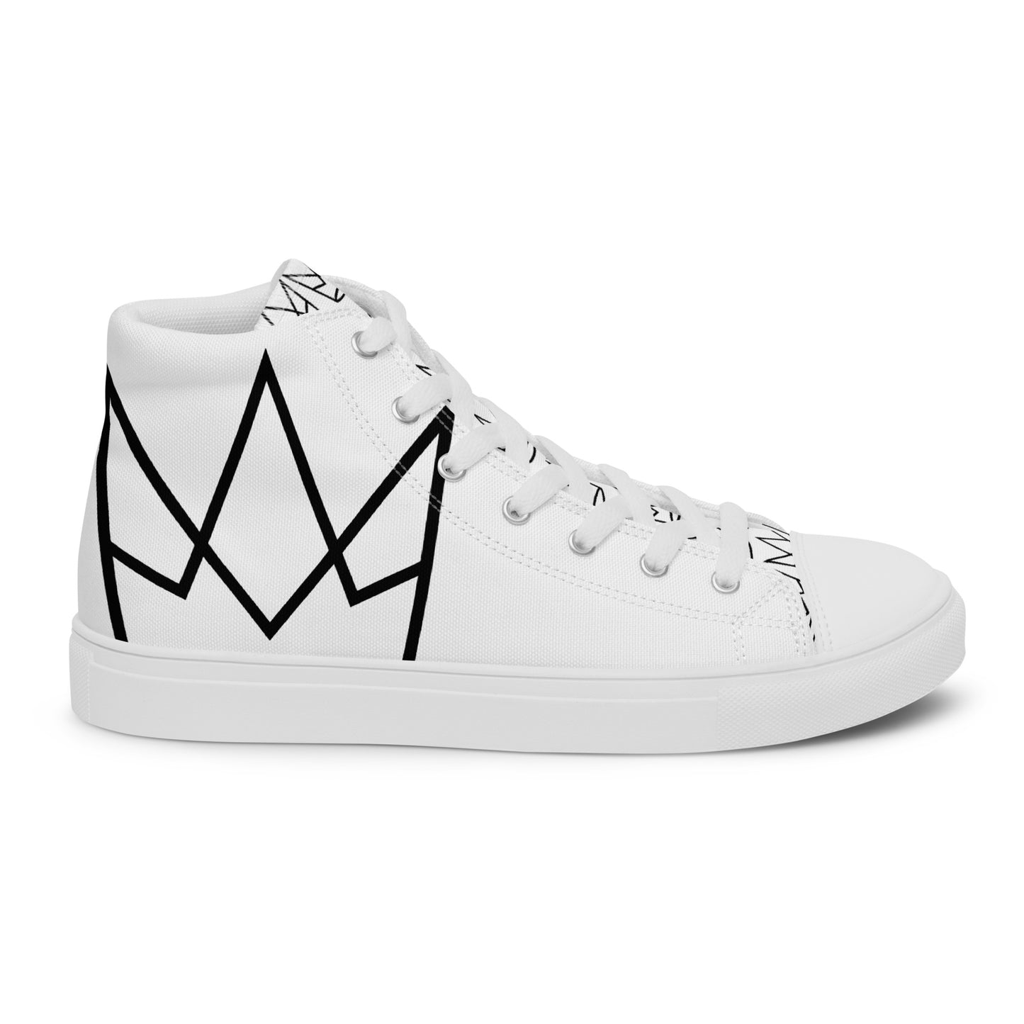 Women’s Personalized White High Tops
