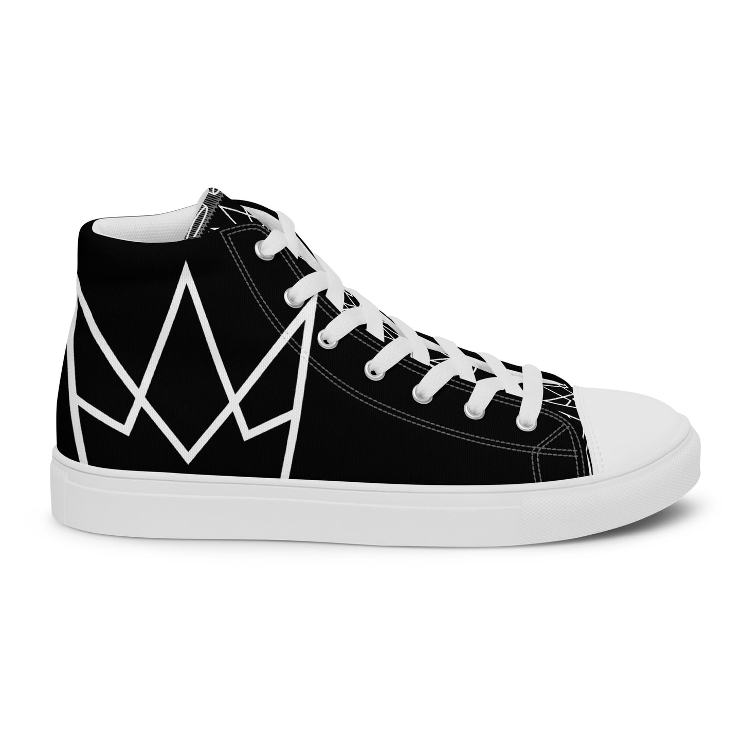 Women’s Personalized Black High Tops