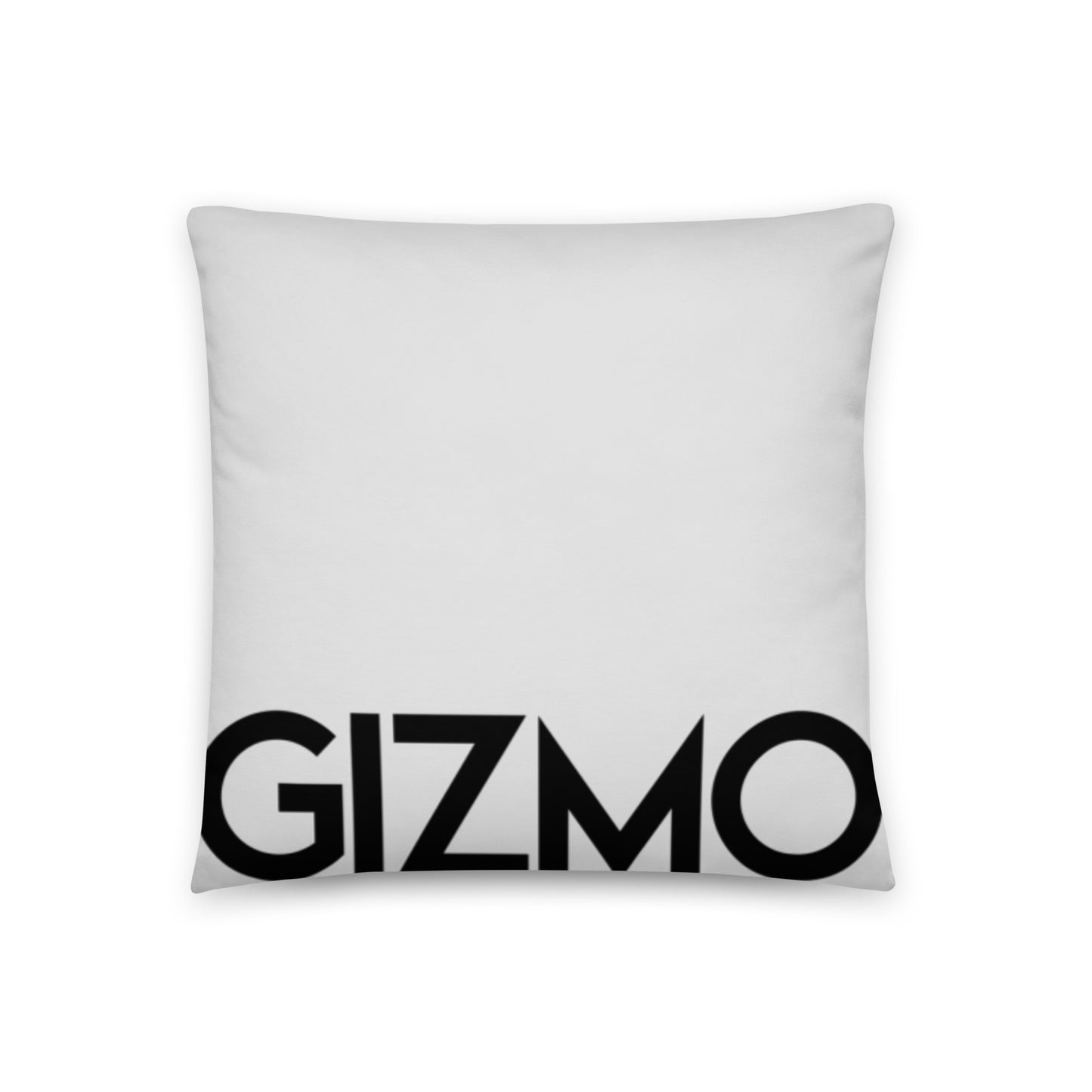 Personalized Throw Pillow Light Grey