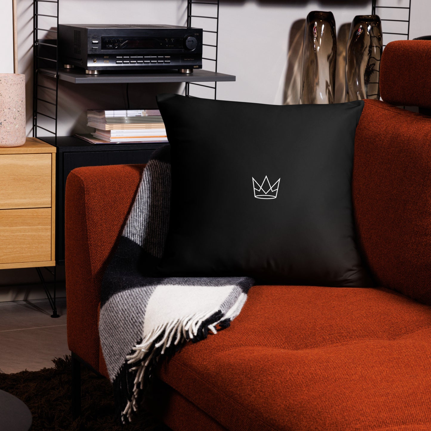 Personalized Throw Pillow in White