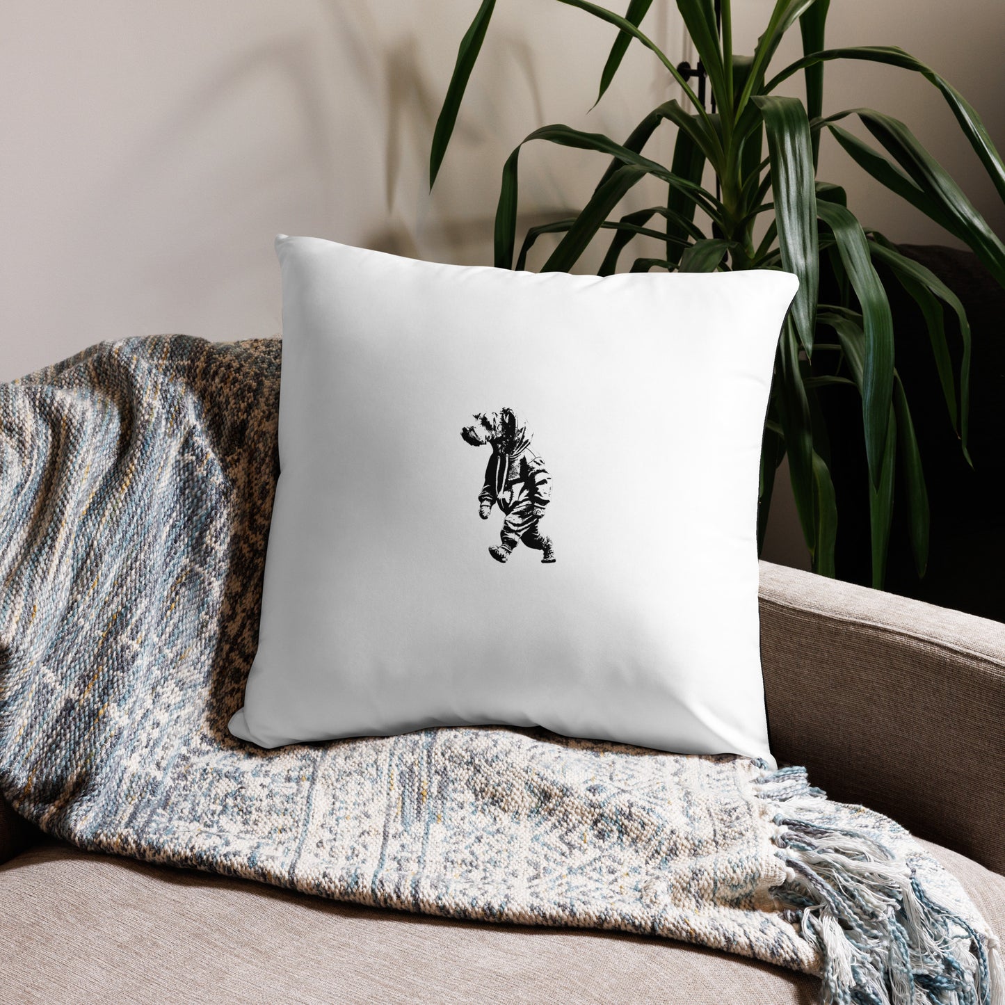 Curly Throw Pillow