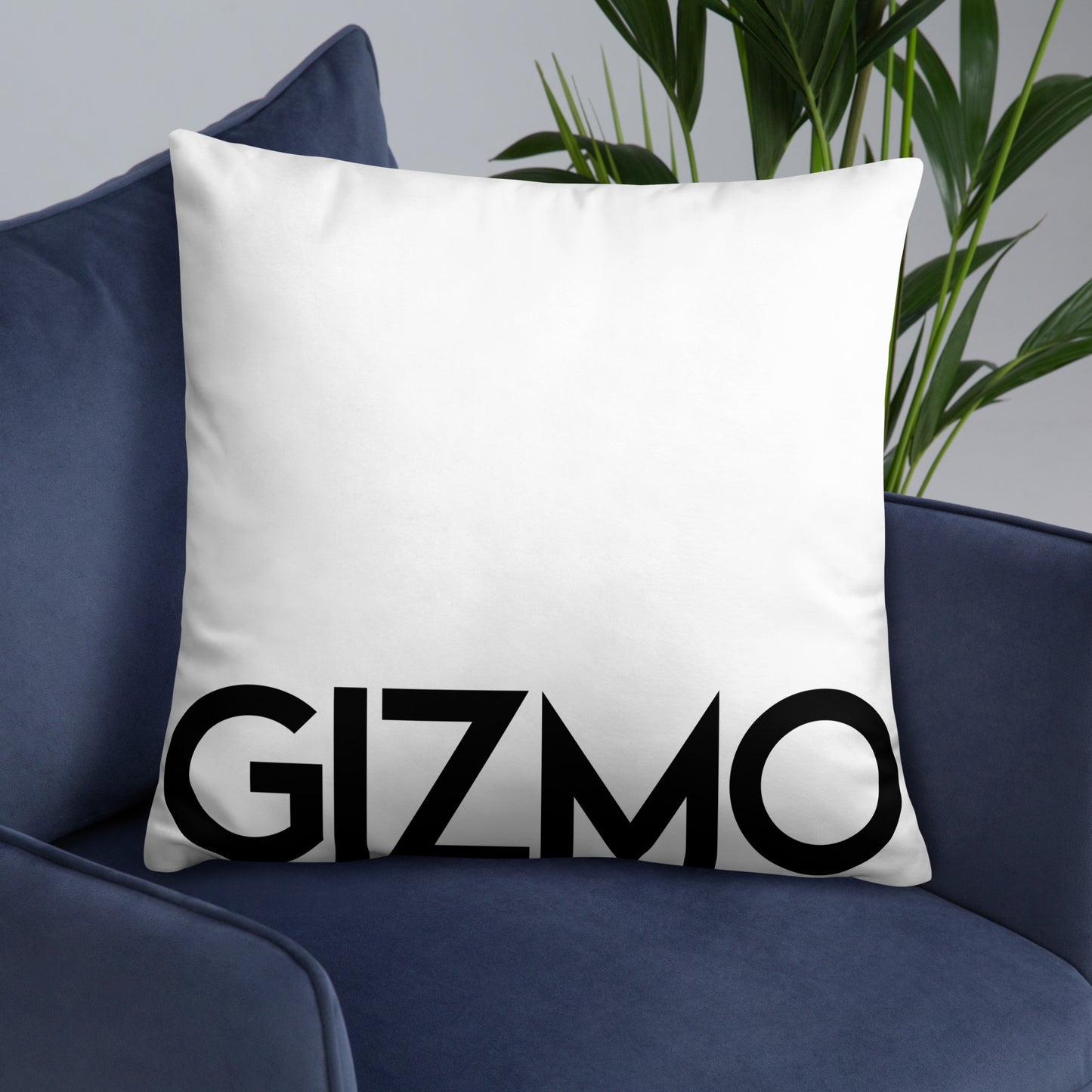 Personalized Throw Pillow in White