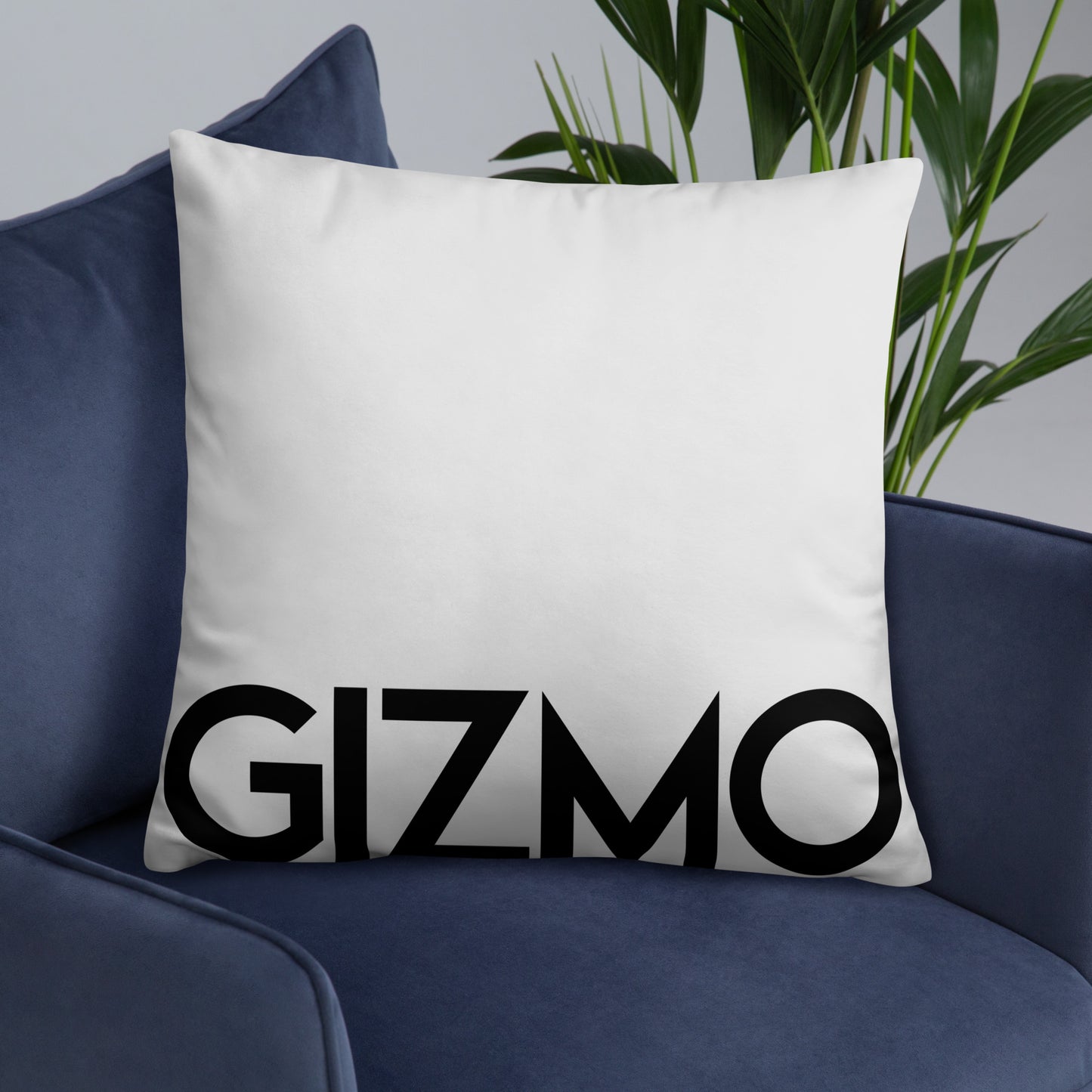 Personalized Throw Pillow Light Grey
