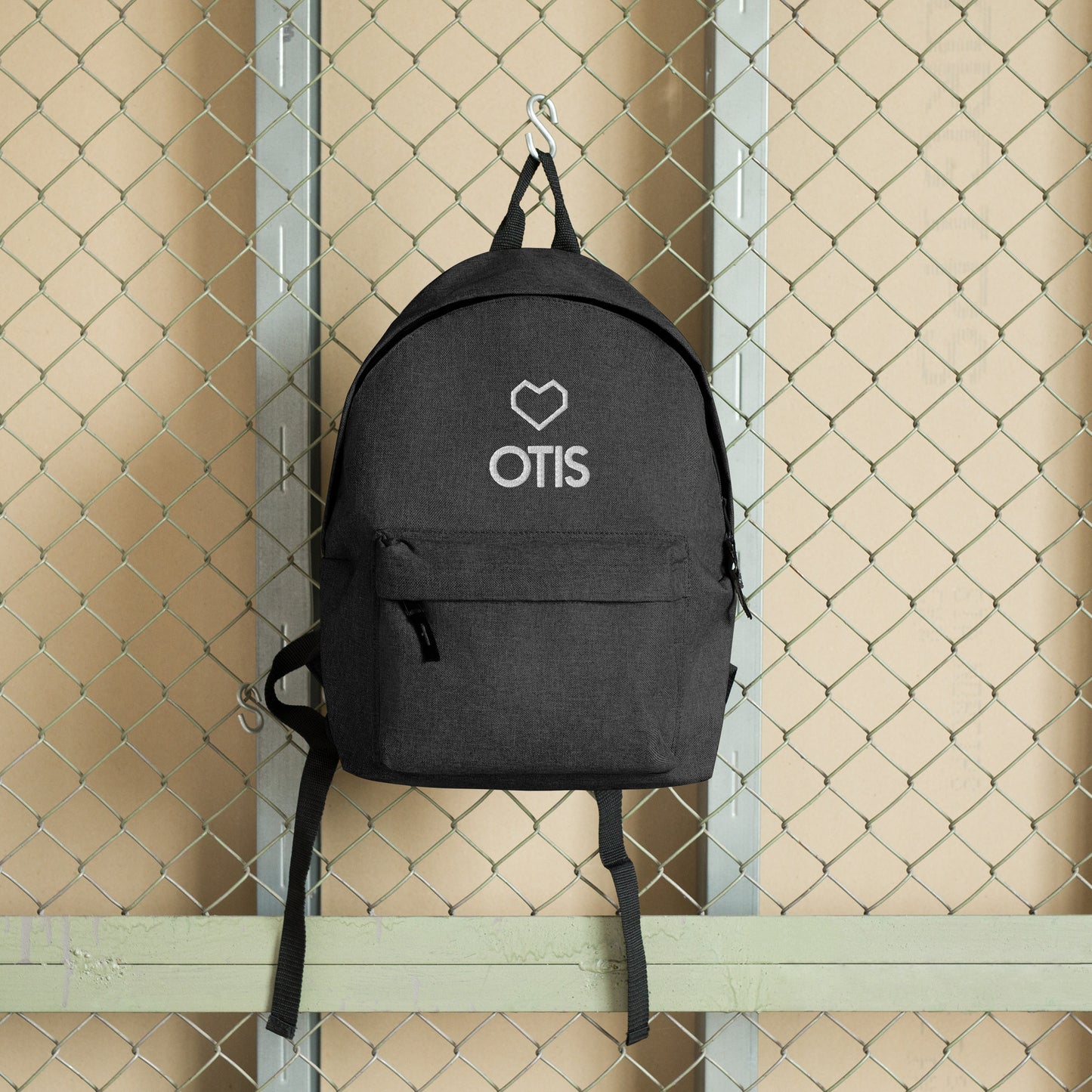 Personalized Heart Embroidered Backpack