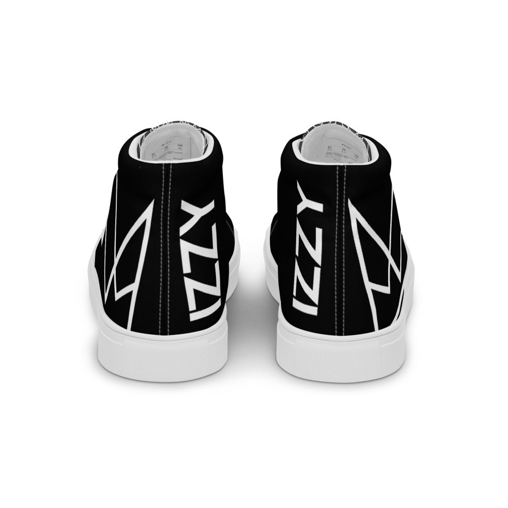 Men's Personalized Black High Tops