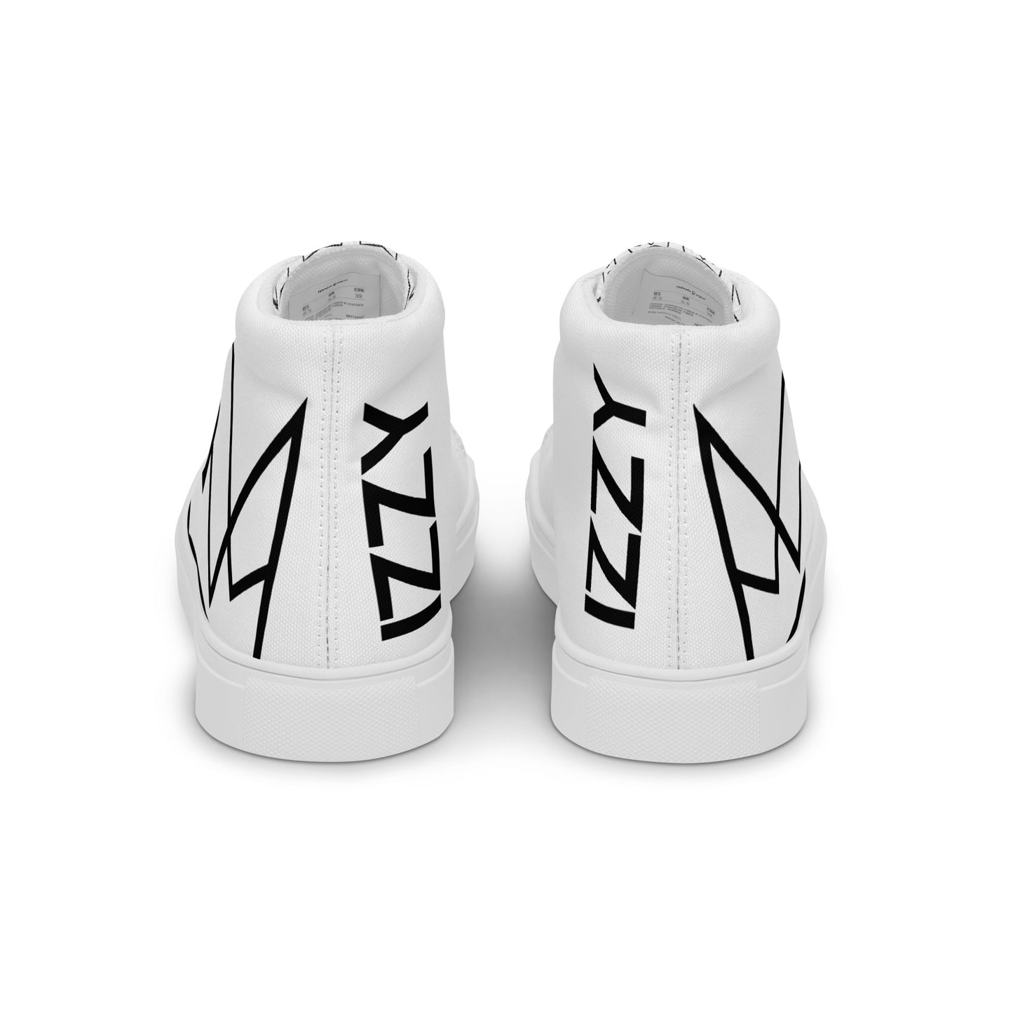 Men's Personalized White High Tops