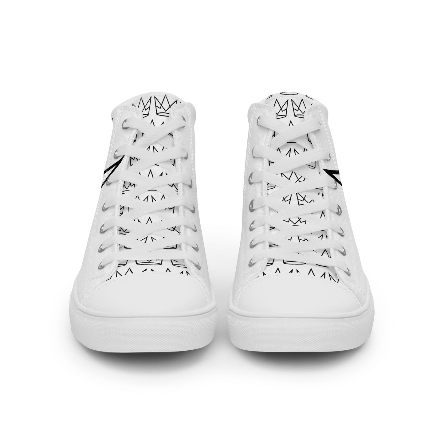 Men's Personalized White High Tops