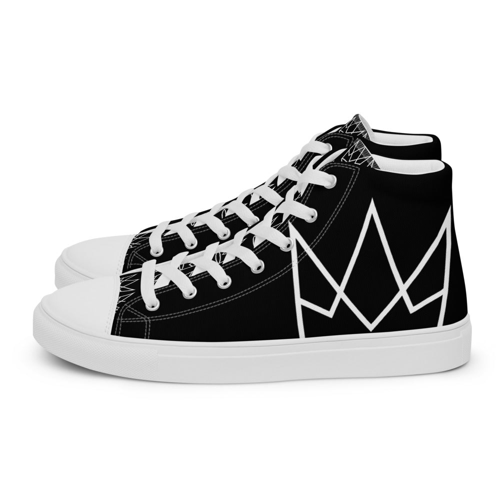 Men's Personalized Black High Tops