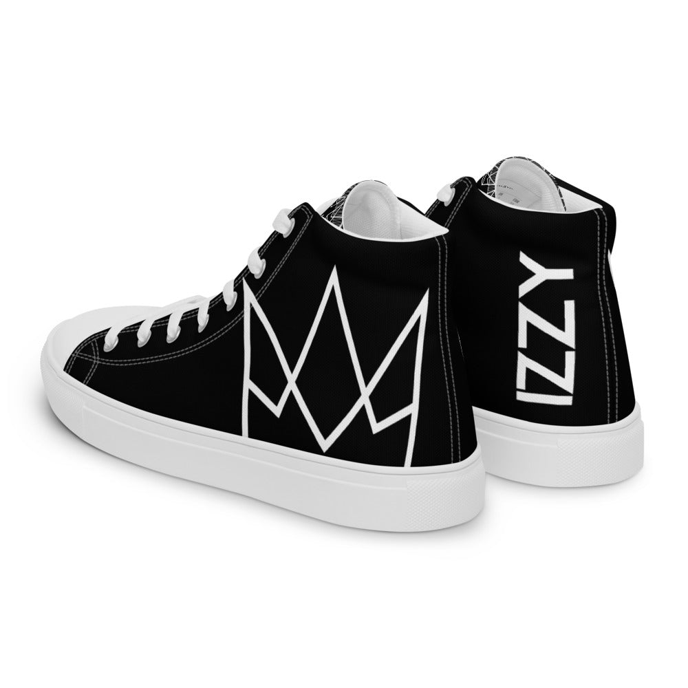 Men's Personalized Black High Tops