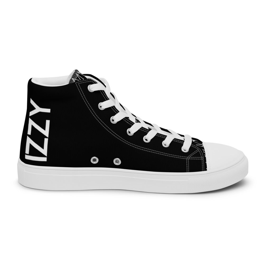 Men's Personalized Black High Tops